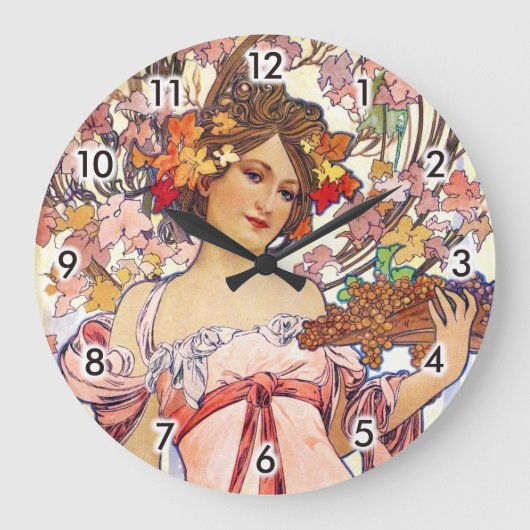 Grande Horloge Ronde Alphonse Mucha (Recto)