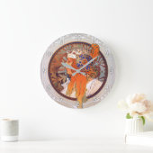 Grande Horloge Ronde Alphonse Mucha (Maison)