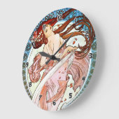 Grande Horloge Ronde Alphonse Mucha Dance (Angle)