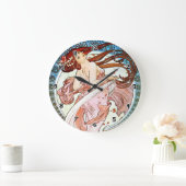 Grande Horloge Ronde Alphonse Mucha Dance (Maison)