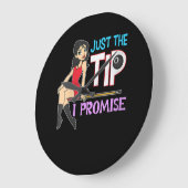 Grande Horloge Ronde Amateurs de billard | Juste Le Conseil Que Je Prom (Angle)