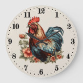 Grande Horloge Ronde Amateurs de coq de campagne (Recto)