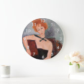 Grande Horloge Ronde Amedeo Modigliani - Robe de soirée pour filles rou (Maison)