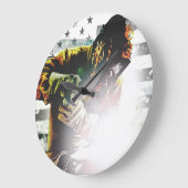 Grande Horloge Ronde American Flag (Angle)