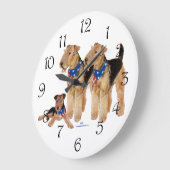 Grande Horloge Ronde American Flag (Angle)