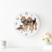 Grande Horloge Ronde American Flag (Maison)