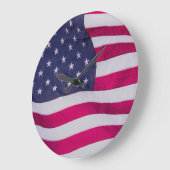 Grande Horloge Ronde American flag up close  (Angle)