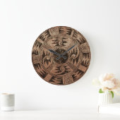 Grande Horloge Ronde American Indian Basket design (Maison)