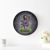 Grande Horloge Ronde Amethyst Fairy (Maison)