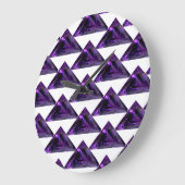 Grande Horloge Ronde Améthyste, février Pierre de naissance violet gran (Angle)