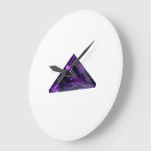 Grande Horloge Ronde Améthyste, février Pierre de naissance violet gran (Angle)