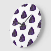 Grande Horloge Ronde Améthyste, février Pierre de naissance violet gran (Angle)