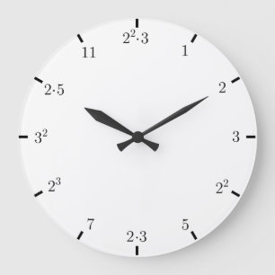 Grande Horloge Ronde Amorce l'horloge de maths