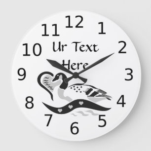 Grande Horloge Ronde Amour de maman Goose