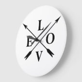 Grande Horloge Ronde amour monogrammé (Angle)