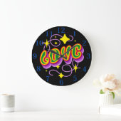 Grande Horloge Ronde AMOUR. Pride & Diversity Hippy, BoHo (Maison)