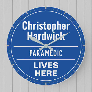 Grande Horloge Ronde Amusant Paramètre Param Style Plaque