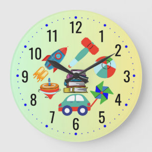 Grande Horloge Ronde Amusement à jouer - Enfants et petits