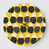 Grande Horloge Ronde Ananas noir (Recto)