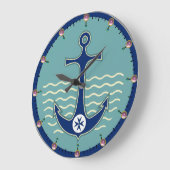 GRANDE HORLOGE RONDE ANCHOR BLUE CORSAIR (Angle)