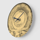 Grande Horloge Ronde Ancienne Roue De Voiture Classique #2 (Angle)