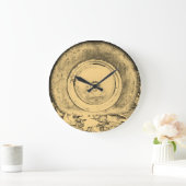 Grande Horloge Ronde Ancienne Roue De Voiture Classique #2 (Maison)