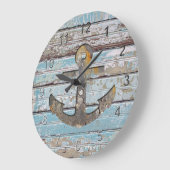 Grande Horloge Ronde Ancre côtière (Angle)