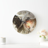 Grande Horloge Ronde Ange des malchanceux (Maison)