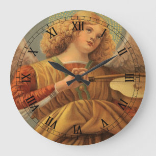 Grande Horloge Ronde Ange jouant du violon Renaissance Melozzo da Forlì
