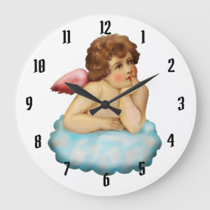 Grande Horloge Ronde Angel Cloud