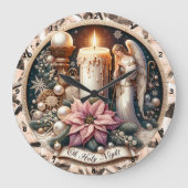 Grande Horloge Ronde Angélique" - Mur de Noël pacifique (Recto)