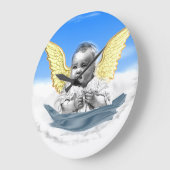 Grande Horloge Ronde Anges (Angle)