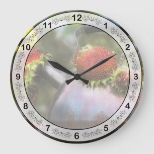 Grande Horloge Ronde Animal - Oiseau - Friandise