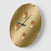 Grande Horloge Ronde Année du rat de bois (Angle)