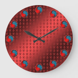 Grande Horloge Ronde Année du Tigre d'Eau