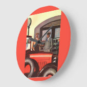 Grande Horloge Ronde Années 1920 Kelly Springfields tire-annonce - une  (Angle)