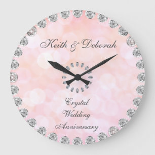 Grande Horloge Ronde Anniversaire de Crystal