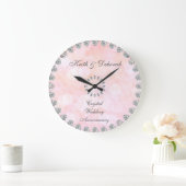 Grande Horloge Ronde Anniversaire de Crystal (Maison)