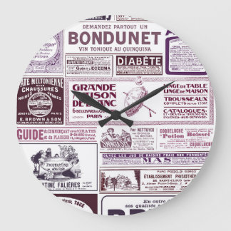 Grande Horloge Ronde Annonces vintages de journaux français 1910