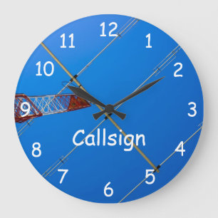 Grande Horloge Ronde Antenne de faisceau et Callsign