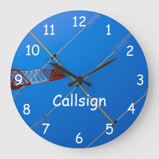 Grande Horloge Ronde Antenne et indicatif d'appel de faisceau