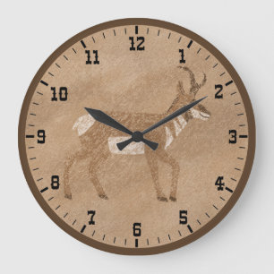 Grande Horloge Ronde Antilope Pronghorn Southwest Randonnée Vieil Ouest