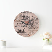 Grande Horloge Ronde Antique Canister Feed (Maison)