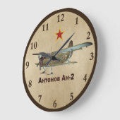 Grande Horloge Ronde Antonov soviétique AN-2 (Angle)
