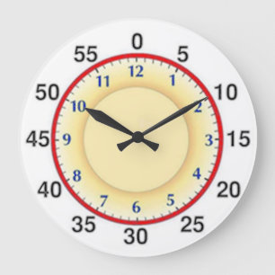 Grande Horloge Ronde Apprendre À Dire À L'Heure