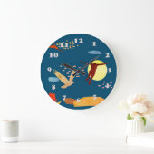 Grande Horloge Ronde Apprendre à voler (Maison)