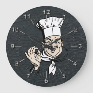 Grande Horloge Ronde Approuvé par le chef