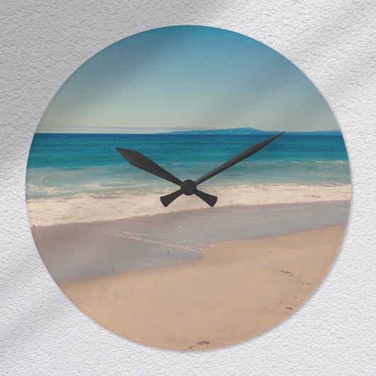 Grande Horloge Ronde Aqua Beach Scene