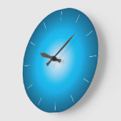 GRANDE HORLOGE RONDE AQUA BLEU | (Angle)