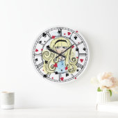 Grande Horloge Ronde Aquarelle Alice (Maison)